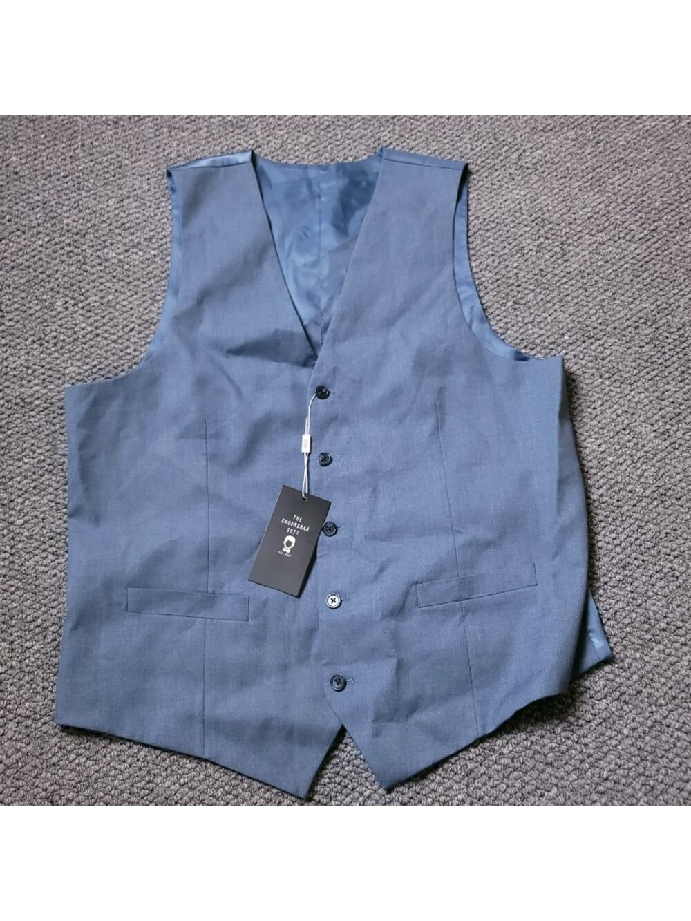 The Groomsman Suit Vest Mens 42 Tall Light Blue Formal Supply Dress Wedding Shop